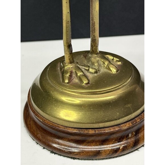 Brass Egret Crane Mid Century Modern 13.5 Inches tall MCM - Picture 12 of 16